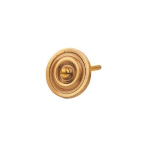 Borchia rotonda in bronzo con viti a legno (non portante)