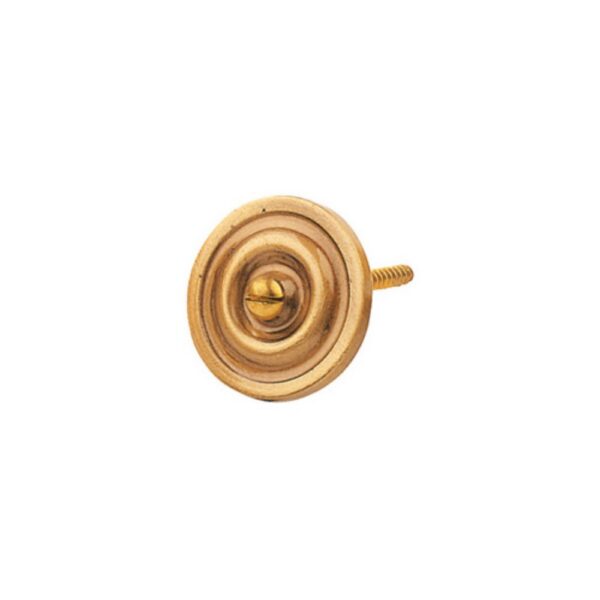 Borchia rotonda in bronzo con viti a legno (non portante)