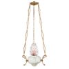 Lampadario classico in bronzo per cappelle - Finitura marmo Carrara