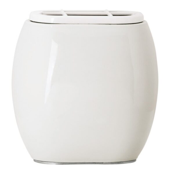 Vaschetta portafiori per lapide - Linea Easy bianco - Porcellana