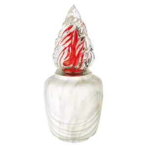 Lampada votiva per lapidi – Linea Pelike – Bronzo finitura Carrara