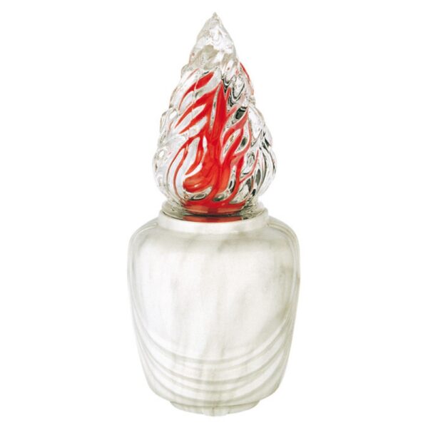 Lampada votiva per lapidi - Linea Pelike - Bronzo finitura Carrara