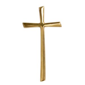 Croce stilizzata in bronzo lucido