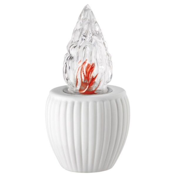 Lampada votiva per lapidi - Linea Impero Bianco - Porcellana