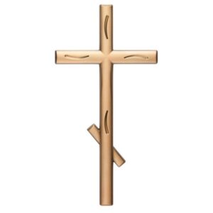 Croce ortodossa stilizzata – Finitura bronzo lucido con decorazioni