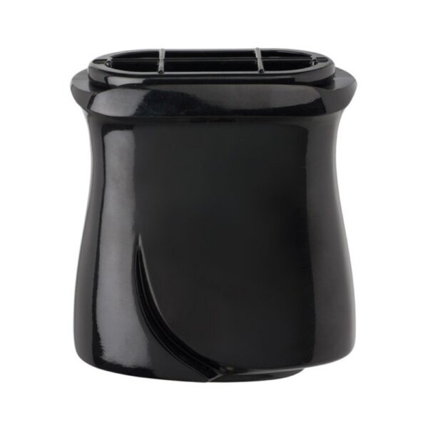 Vaschetta portafiori per lapide - Linea Idria - Bronzo nero