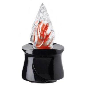 Lampada votiva per lapidi – Linea Idria – Bronzo nero