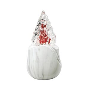 Lampada votiva per lapidi – Linea Olla – Bronzo finitura Carrara