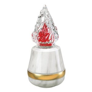 Lampada votiva per lapidi – Linea Cotile – Bronzo finitura Carrara fascia bronzo