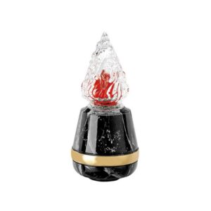 Lampada votiva per lapidi – Linea Cotile – Bronzo finitura Nero Marquinia fascia bronzo