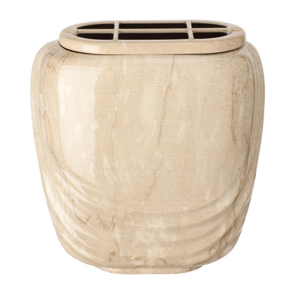 0002215 vaschetta portafiori pelike bronzo botticino 1000