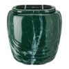 Vaschetta portafiori per lapide - Linea Pelike - Bronzo Verde Guatemala