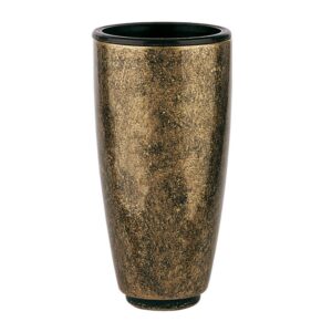 Vaso portafiori per lapide – Linea Pisside – Bronzo glitter (Cinerari e ossari)