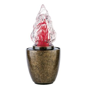 Lampada votiva per loculi cinerari e ossari – Linea Pisside – Bronzo glitter