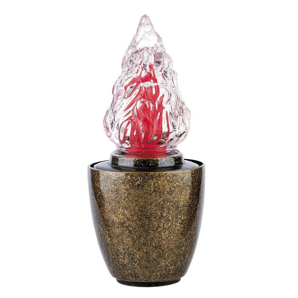 0002225 lampada votiva per loculi cinerari e ossari linea pisside bronzo glitter 1000