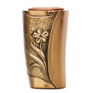 Vaso portafiori per lapide – Linea Seba – Bronzo