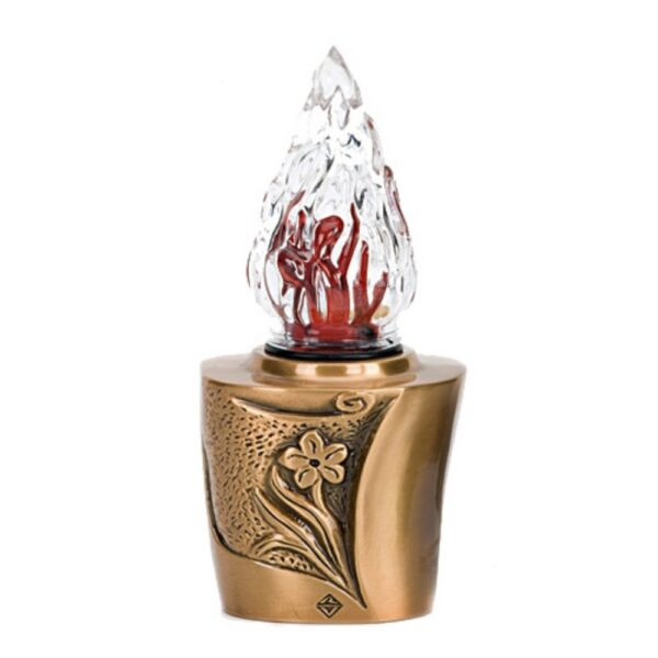 Lampada votiva per lapidi - Linea Seba - Bronzo