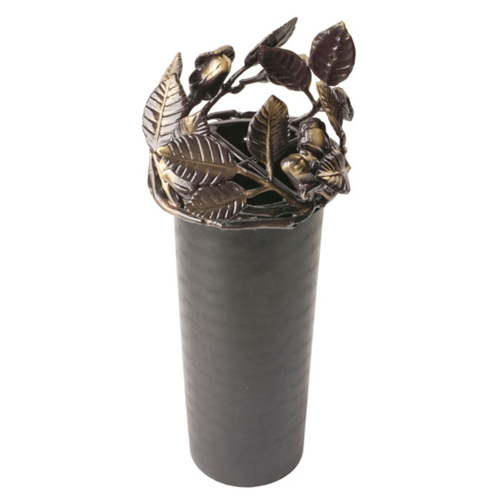 0002235 portafiori con tralcio rose piccolo vaso in plastica 1000