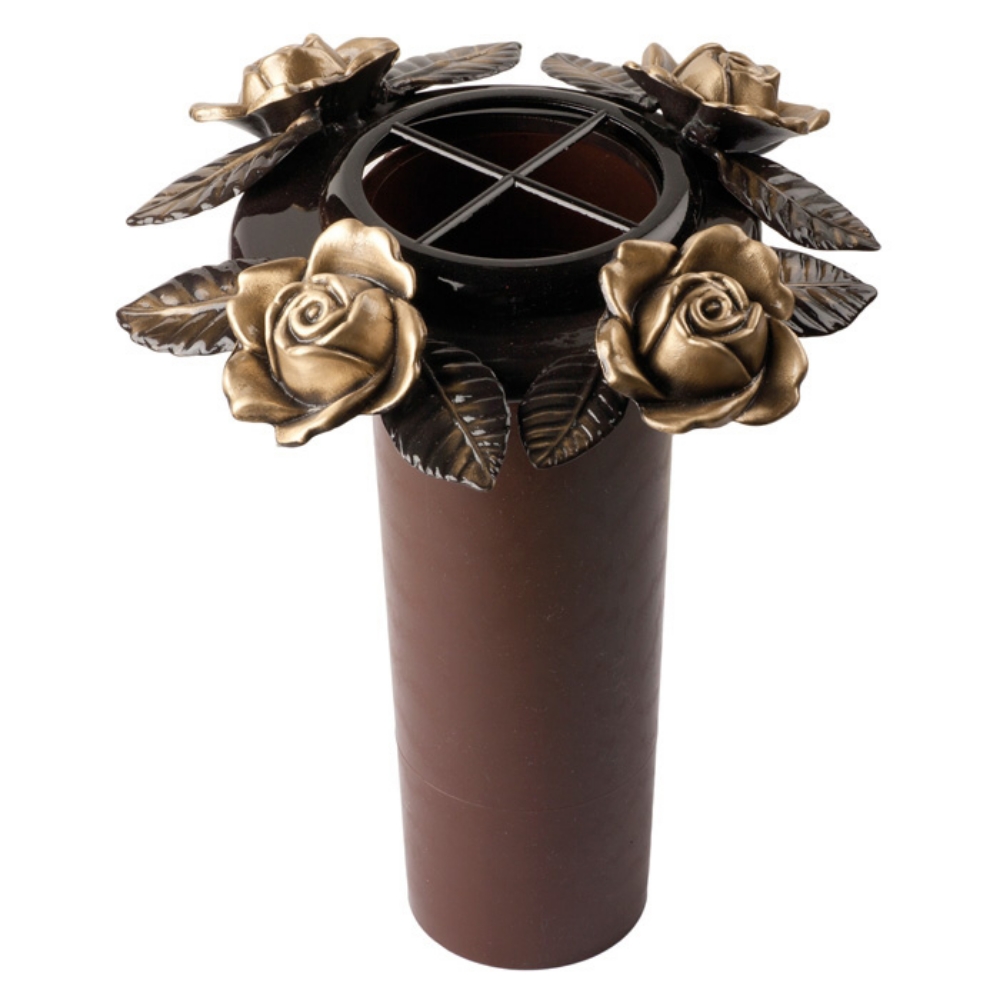 0002237 portafiori con tralcio rose grande vaso in plastica 1000