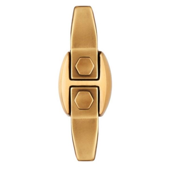 Staffa compatta in bronzo per sostegno lapide spessore zero (4,5x8) - immagine 2