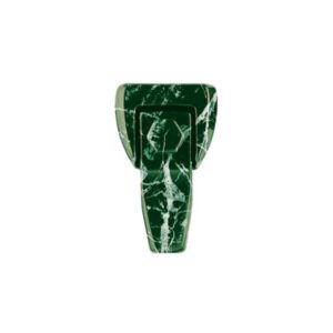 Staffa compatta in bronzo per sostegno lapide – Finitura Marmo Verde Guatemala
