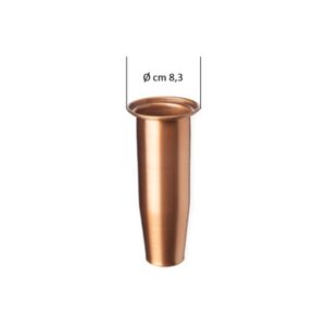 Vaso interno di ricambio in rame per portafiori (cm 18×6 diametro)