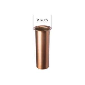 Vaso interno di ricambio in rame per portafiori (cm 18×7,5 diametro)