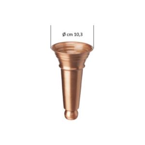 Vaso interno di ricambio in rame per portafiori (cm 19×5,5 diametro)