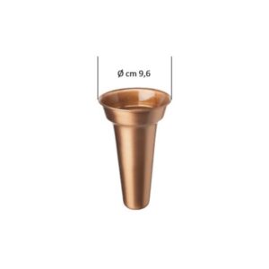 Vaso interno di ricambio in rame per portafiori (cm 16×6 diametro)