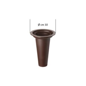 Ricambio in plastica per portafiori (cm 12,5 x 6 diametro)