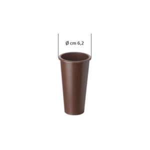 Ricambio in plastica per portafiori (cm 11 x 5,7 diametro)