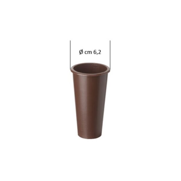 Ricambio in plastica per portafiori (cm 11 x 5,7 diametro)