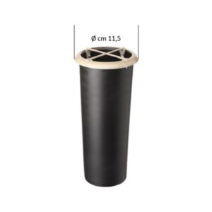 Ricambio in plastica per portafiori con ghiera esterna in finitura marmo Botticino (cm 24,5 x 9,8 diametro)
