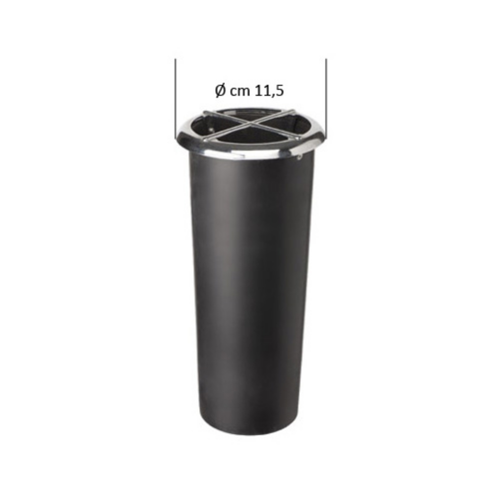 0002374 ricambio in plastica per portafiori con ghiera esterna in finitura bronzo cromato cm 245 x 98 diamet 1000