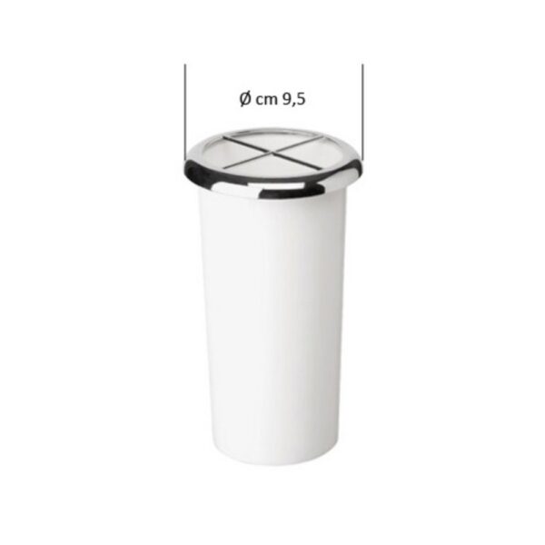 Ricambio in plastica per portafiori (cm 16 x 8 diametro)