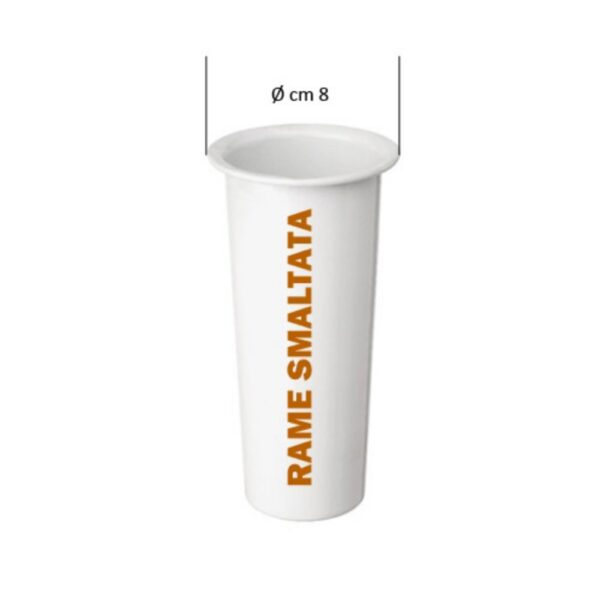 Vaso interno di ricambio in rame per portafiori cm 17,5x7,5