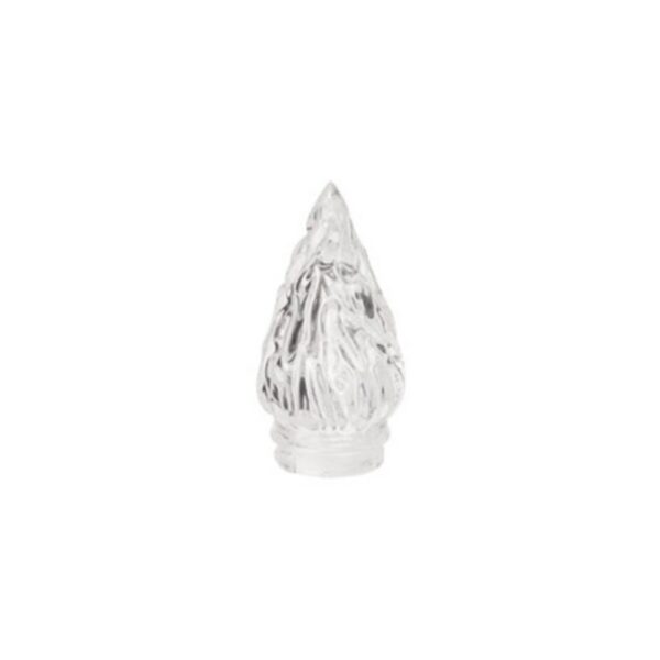 Fiamma vetro - Altezza 11 cm - Diametro attacco 4,5 cm