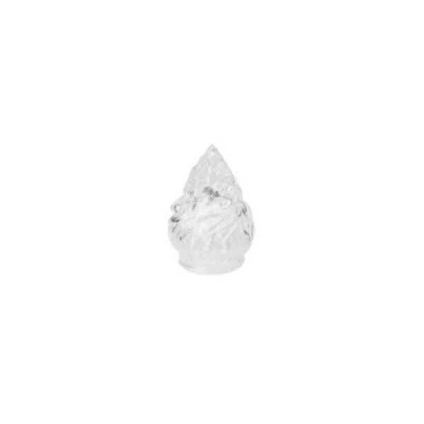 Fiamma vetro - Altezza 8 cm - Diametro attacco 4 cm