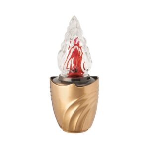 Lampada votiva per lapidi – Linea Cista – Bronzo