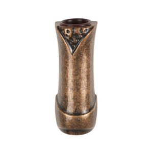 Porta-orchidea in bronzo glitter per lapide
