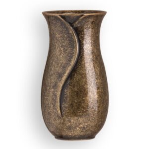Vaso portafiori per lapide – Linea Apulo – Bronzo Glitter