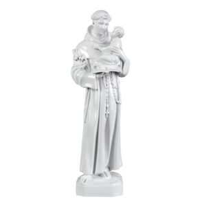 Statua San Antonio da Padova – Polvere di marmo (quarzo spagnolo)