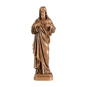 Statua Sacro cuore di Gesù – Polvere di marmo (quarzo spagnolo)