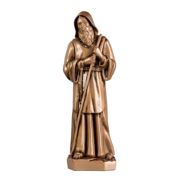 Statua di San Francesco da Paola - Polvere di marmo (quarzo spagnolo)