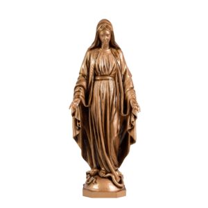 Statua Madonna Immacolata medaglia miracolosa – Polvere di marmo (quarzo spagnolo)