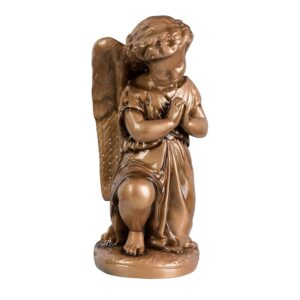 Statua Angelo in preghiera – Polvere di marmo (quarzo spagnolo)
