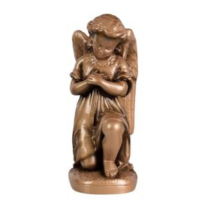 Statua Angelo in preghiera – Polvere di marmo (quarzo spagnolo)