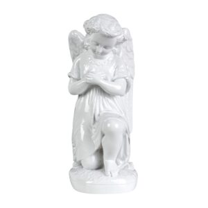Statua Angelo in preghiera – Polvere di marmo (quarzo spagnolo)