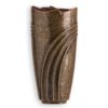 Vaso portafiori per lapidi - Bronzo Glitter - Linea Cista
