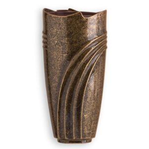 Vaso portafiori per lapidi – Bronzo Glitter – Linea Cista